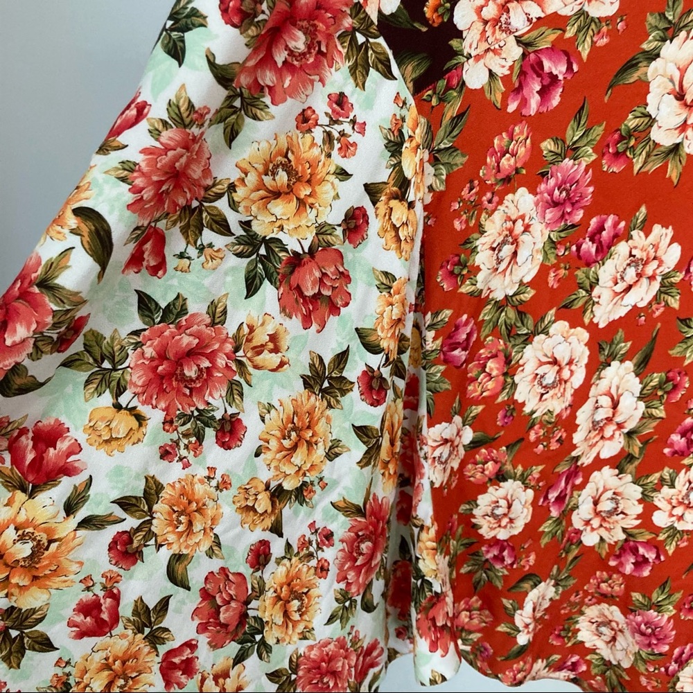 FARM RIO x ANTHROPOLOGIE Patchwork Floral Skirt - Picture 7 of 12